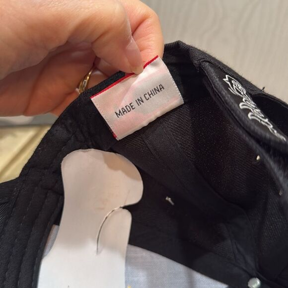 Choppers Flames Embroidered Cap Hat Adjustable Black NWT - Picture 11 of 14